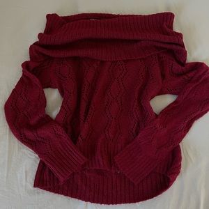 off the shoulder knit